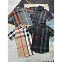 Áo sơ mi nam tay ngắn mẫu mới chất lụa cotton vải mềm mịn màu kẻ sọc dễ phối đồ hàng chuẩn mẫu mới TM