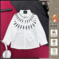 Áo Sơ Mi Nam Tia Sét Cực Bảnh - Áo Sơ Mi Dài Tay Bé Trai Tia Sét Hàng Cao Cấp