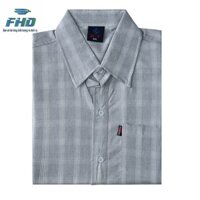 Áo sơ mi nam trung niên tay ngắn vải đũi kẻ sọc lạ mắt màu sắc nhã nhặn FHDA010_1