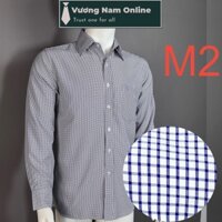 Áo sơ mi nam trung niên vải KATE họa tiết công sở dài tay form rộng VNO113