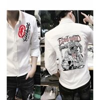 Áo Sơ Mi Nam UNLTD HÀ MÃ Cực Phong Cách Hàng Form Chuẩn Shop SM393 (HÌNH .T.H.Ậ.T.)