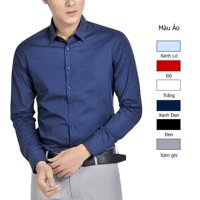 Áo  Sơ Mi Nam Vải Lụa Thái Không Nhăn Dài Tay Nhiều Màu - Trắng,XXXL