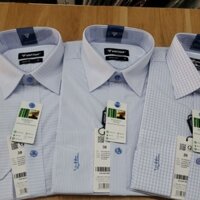 Áo sơ mi nam việt tiến chính hãng dài tay vải bamboo.