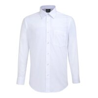 Áo sơ mi nam Việt Tiến dài tay trắng trơn mã 6596