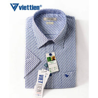 Áo sơ mi nam Việt Tiến tay ngắn