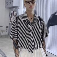 Áo Sơ Mi Ngắn Tay Áo Sơ Mi Nam Mùa Hè Rộng Rãi Size Lớn Thoải Mái Áo Khoác Hàng Hiệu Thời Trang Đường Phố