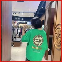 ♞,♘,♙Áo sơ mi ngắn tay dáng rộng Evisu Áo thun 100%
