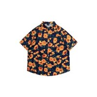 Áo sơ mi ngắn tay hoa thời trang cho nam, áo khoác mùa hè thoải mái, rộng rãi, kích thước lớn, phong cách Hồng Kông, áo đôi bãi biển Hawaii đa năng đẹp mắt