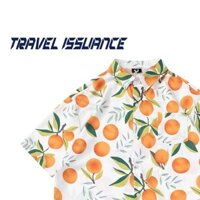 Áo sơ mi ngắn tay hoa thời trang cho nam, áo khoác mùa hè thoải mái, rộng rãi, kích thước lớn, phong cách Hồng Kông, áo đôi bãi biển Hawaii đa năng đẹp mắt