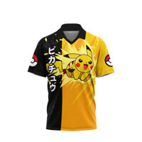Áo sơ mi ngắn tay họa tiết Pokemon Pikachu