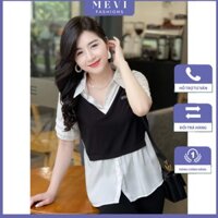 ÁO SƠ MI NGẮN TAY PHỐI COTTON PHONG CÁCH - A3070