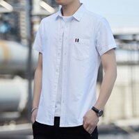 Áo Sơ Mi Ngắn Tay Phối Túi Ngực Men Clothes