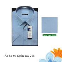 Áo Sơ Mi Ngắn Tay Trơn Màu Vạt Bầu Form Regular 265 - VM6-G520 - L