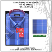 Áo Sơ Mi Ngắn Tay Vạt Ngang