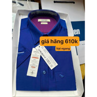 Áo sơ mi ngắn tay vạt ngang giá 610k sale 350k tết xả kho
