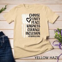 Áo sơ mi ngày thống nhất màu cam Cờ Mỹ Áo thun chống bắt nạt