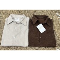 Áo sơ mi nhung + set sơ mi và quần