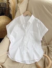 áo sơ mi nữ cộc tay cánh dơi cá tính