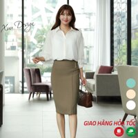 Áo sơ mi nữ công sở tay lỡ phối voan XUU DESIGN TK20.01