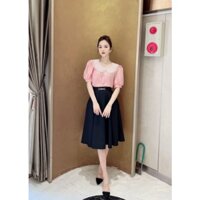 Áo sơ mi nữ kiểu công sở, áo sơ mi tay bồng cổ ren sang chảnh