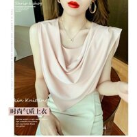 Áo sơ mi nữ kiểu Hàn Quốc chất lụa đẹp cao cấp,Áo kiểu cổ đổ sang chảnh