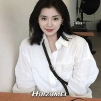 Áo Sơ Mi Nữ Phong Cách Nhật Bản Đơn Giản Gió Micro Trong Suốt Áo Sơ Mi Trắng Top