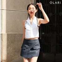 Áo Sơ Mi Nữ Sát Nách OLARI Vải Linen - OL358 - Hera Top
