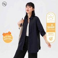 Áo sơ mi nữ unisex dáng dài LEH nhiều màu H61H20Q001