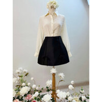 Áo Sơ Mi Nữ Vải Hoạ Tiết Đính Kim Sa Sang Trọng- Đẳng Cấp - Samy Store