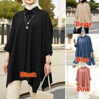 Áo sơ mi nữ xuyên biên giới Malaysia, quần áo nữ Hồi giáo, áo blouse thời trang cỡ lớn, bán buôn