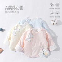Áo sơ mi nửa lưng Lucky Bear, quần áo mùa đông cho trẻ sơ sinh, áo khoác mùa thu đông cho trẻ sơ sinh, trang phục mùa đông ấm áp
