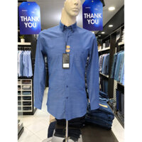 Áo sơ mi owen dài tay màu xanh nhuyễn regular fit vải sợi tre AR230000DT