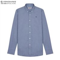 Áo Sơ Mi Oxford Nam Dài Tay Logo Classics Giordano 01042043 - Xanh-30 - L