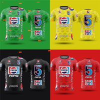 Áo sơ mi Pepsi Cola, màu sắc tươi sáng, giá cả phải chăng, với họa tiết độc đáo in ở mặt sau.