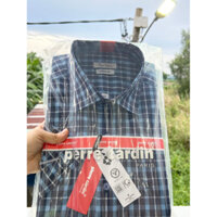 ÁO SƠ MI PIERRE CARDIN XUẤT DƯ, tay ngắn, form regular, vạt ngang
