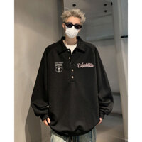 Áo Sơ Mi Polo Áo Nam Phong Cách Dạo Phố Ruffian Đẹp Trai Mùa Xuân Thu Ve Áo Mỹ Retro Cao Cấp Nặng oversize Áo Khoác / Đính Hạt 253.2