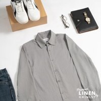 Áo sơ mi Premium Linen nam cổ bẻ Grinist