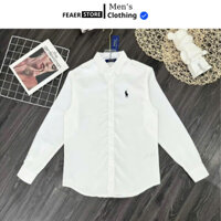 Áo Sơ Mi Ralph Lauren Logo Thêu Chất Lanh Dày Dặn Cao Cấp-Áo Sơ Mi Nam Đơn Giản Hàng Đẹp Chuẩn Form Phong Cách HànQuốc