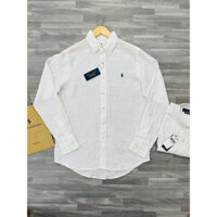 Áo Sơ mi ralph lauren vải linen cao cấp, sơ mi nam