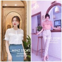 Áo Sơ Mi Ren Hạt Gạo