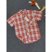 Áo sơ mi sọc đỏ vàng đại