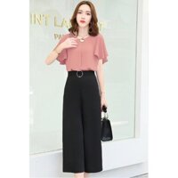 Áo Sơ Mi Tay Cánh Tiên Cổ Tròn