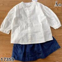 Áo sơ mi tay dài cho bé gái, form babydoll dễ thương | Bigbaby Shop