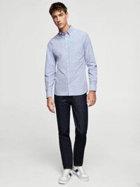 Áo Sơ Mi Tay Dài Scotch and Soda Dot Pin Shirt - SIZE M - M