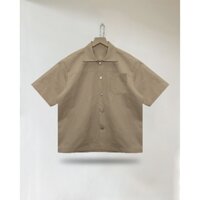 Áo Sơ Mi Tay Ngắn Kaki - Màu Kem
