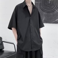 Áo Sơ Mi Tay Ngắn Nam Mùa Hè Đại Học Hoặc Sở Cao Cấp Top Drap DK Đồng Phục Ruan Đẹp Trai Nửa Tay Thời Trang Áo Sơ Mi Trắng