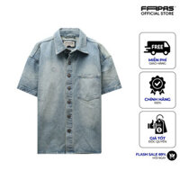 Áo Sơ Mi Tay Ngắn Nam Vải Jean Cao Cấp FAPAS Nify - Hàng mới về