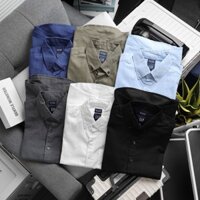 Áo sơ mi tay ngắn nam xuất xịn form suông , áo sơ mi linen nam bigsize 100kg - 3bro quần áo xuất khẩu - màu trắng