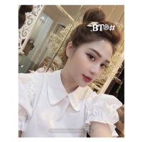 Áo sơ mi tay nối nhún