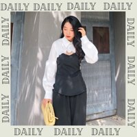 Áo sơ mi tay phồng viền bèo khoét ngực quyến rũ thanh lịch thân áo peblum thắt eo chuẩn form tôn dáng,mẫu sơ mi hot hit